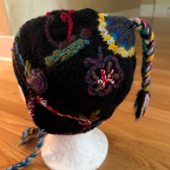 Sherpa Wool Hat Kathmandu Imports Womens 100% Wool - Picture 7 of 16